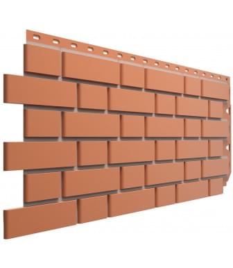 Фасадные панели (Цокольный Сайдинг) Деке Флемиш STANDARD Красный 