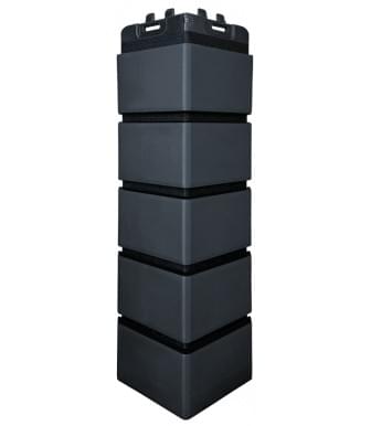 Угол наружный Grand Line Кирпич Клинкерный Design Графит, ШОВ RAL 9005